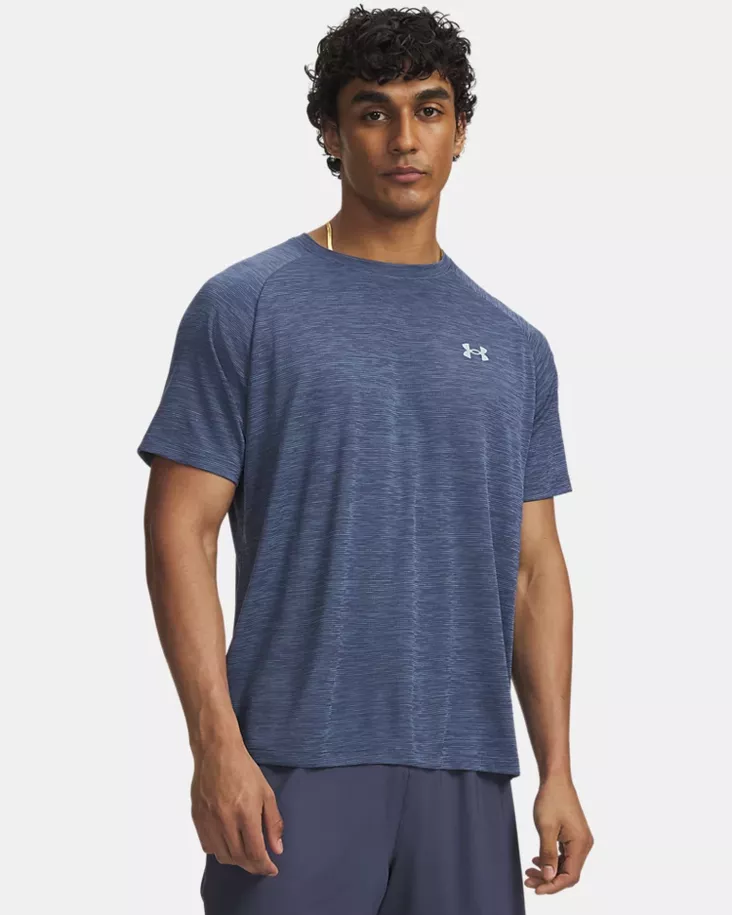 Under Armour Tech Textured SS - Miesten treenipaidat - 1382796_045 - 1