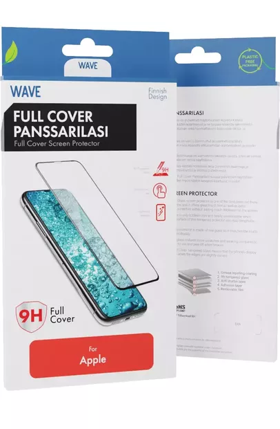 WAVE FULL COVER PANSSARILASI APPLE IPHONE 16 MUSTA KEHYS - Suojakuoret, laukut ja kotelot - 6418312174526 - 2