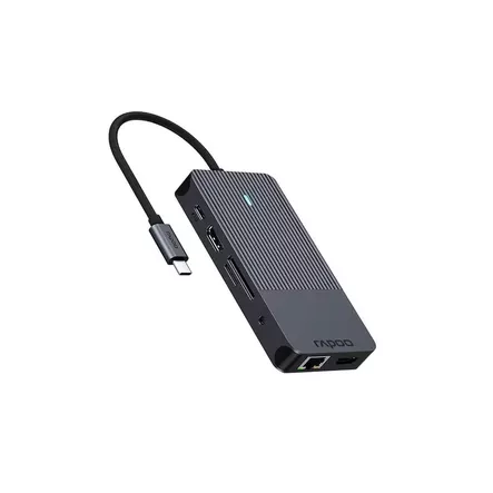 RAPOO UCM-2005 10-IN-1 USB-C TELAKKA - Kaapelit ja adapterit - 6940056114136 - 1