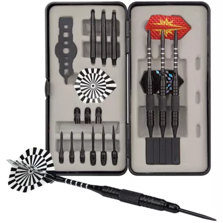Abbey Darts Set 52BL Steel Black - Darts - 8716404316556 - 1