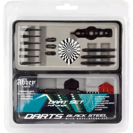 Abbey Darts Set 52BL Steel Black - Darts - 8716404316556 - 2