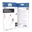 WAVE LATAAVA DATAKAAPELI USB-A - APPLE LIGHTING (MFI) 1M VALKOINEN - Kaapelit ja laturit - 6418312154566 - 1