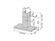 Savo CH6509S Liesituuletin 90cm - Seinäkiinnitteiset liesituulettimet - 7332543696406 - 3