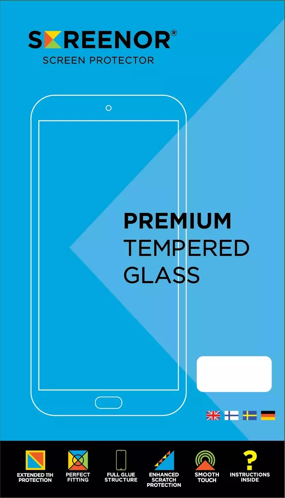 SCREENOR TEMPERED GALAXY A36 / A56 / S24 FE PREMIUM NÄYTÖNSUOJALASI - Suojakuoret, laukut ja kotelot - 6438327163896 - 1