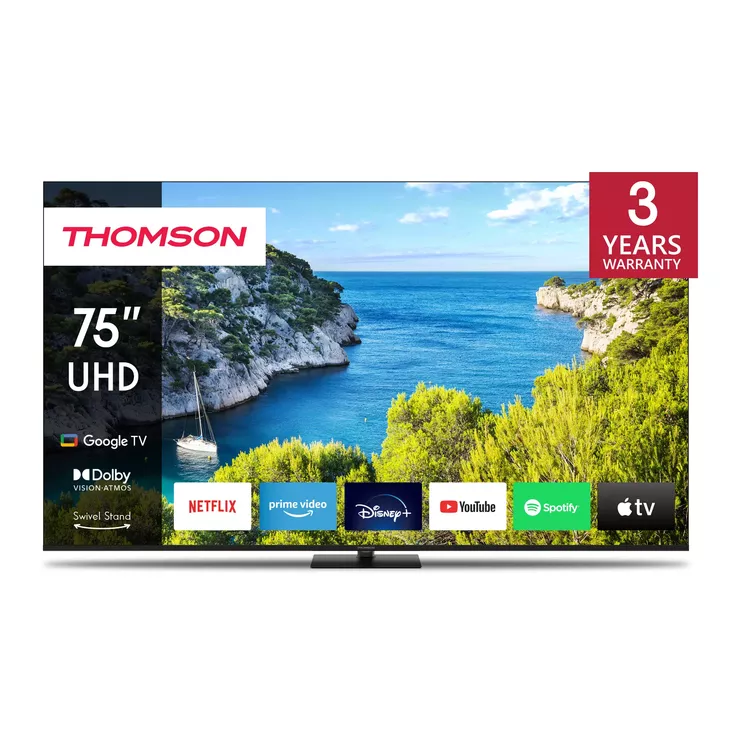 THOMSON 75UG5C14 75" 4K UHD GOOGLE SMART-TV - Yli 60 tuumaiset televisiot - 9120106662276 - 1