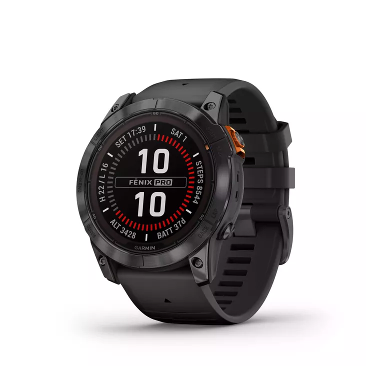 GARMIN FENIX 7X PRO SOLAR ÄLYKELLO BLACK BAND - Sykemittarit ja -tarvikkeet - 753759317836 - 1
