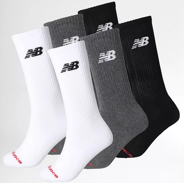 New Balance Everyday Crew socks 6-pack - Urheilusukat - LAS51296 - 2