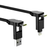 ROLLING SQUARE INCHARGE X MAX 100W USB-C/LIGHTNING/M.USB 1,5M MUSTA - Kaapelit ja laturit - 7640170468557 - 3