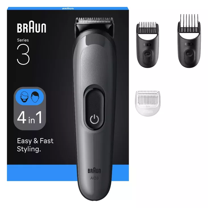 BRAUN AIO3500 4-IN-1 PARTATRIMMERI - Partatrimmerit - 7500435245197 - 1