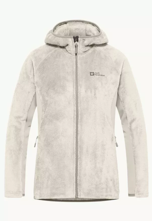 Jack Wolfskin Rotwand Hooded FZ W - Naisten fleece- ja villapaidat - A61897 - 1