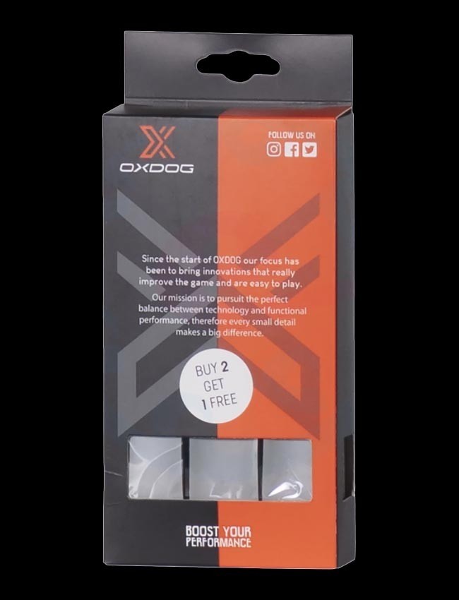 Oxdog Boost 3-pack Grip, Grey - Salibandymailagripit - 7340151623677 - 1