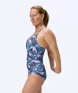 Speedo Shaping Printed V Neck 1 Piece W - Naisten uima-asut - 18688 - 3