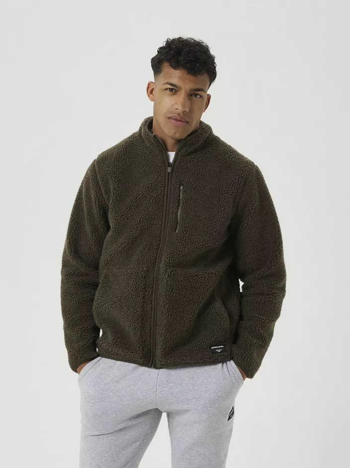 Björn Borg Centre Pile Fleece Jacket - Miesten fleece- ja villapaidat - 10002258 - 1