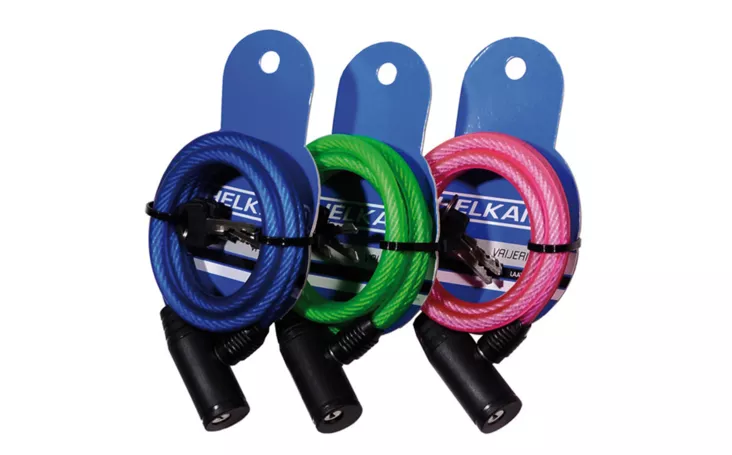 Helkama Vaijerilukko 8x1200mm - Pyöränlukot - 6417492111048 - 1