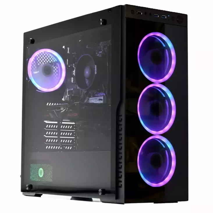 REGAME TITAN 3012 R5 5500 KUNNOSTETTU PELITIETOKONE - Pöytätietokoneet - 6429811095588 - 1