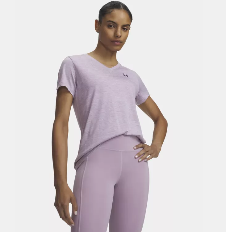 Under Armour Tech SSV Twist - Naisten treenipaidat - 1384227_698 - 1