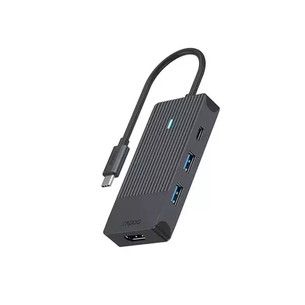 RAPOO UCM-2001 4-IN-1 USB-C MULTIPORT - Kaapelit ja adapterit - 6940056114099 - 1