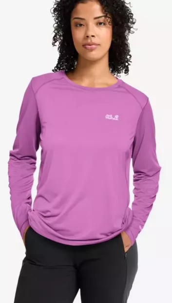 Jack Wolfskin Prelight Suncool Ls W - Naisten treenipaidat - A65839 - 2