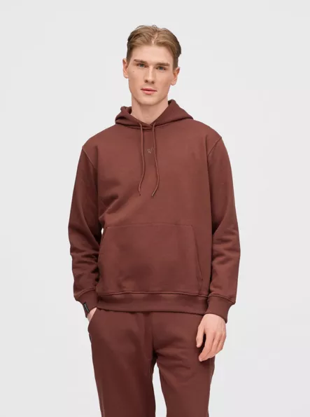 Twentyfour & Art Hoodie U Brown - Miesten paidat - 3000069 - 1
