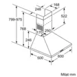 BOSCH DWP64BC60 LIESITUULETIN MUSTA - Seinäkiinnitteiset liesituulettimet - 4242005031979 - 5