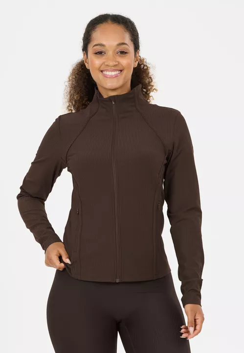 Athlecia Thrine W Rib Full Zip - Naisten treenipaidat - EA263449 - 1