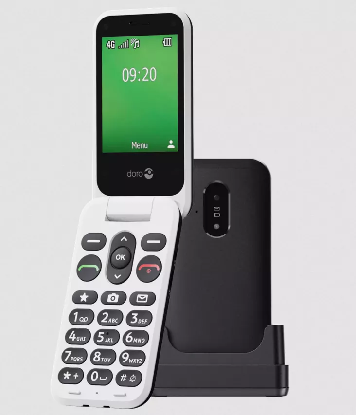 Doro Leva E21, Black/White - Matkapuhelimet - 7322460089979 - 1