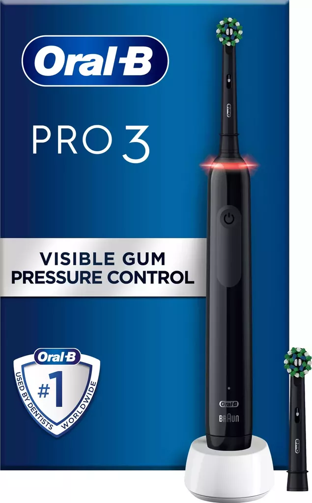 ORAL-B PRO3400N SÄHKÖHAMMASHARJA MUSTA - Sähköhammasharjat - 8006540760079 - 1