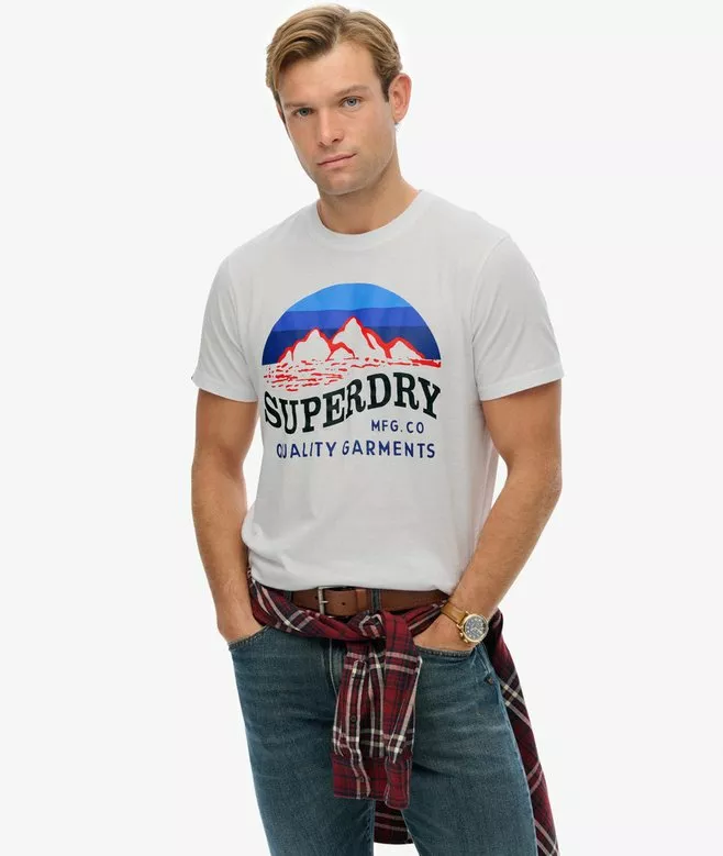 Superdry Great outdoors relaxed tee - Miesten T-paidat - M1012240A - 1
