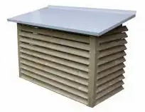 Scanoffice suojakotelo, puuvalmis - Ulkoyksiköiden suojaus - FI224WHITE - 1