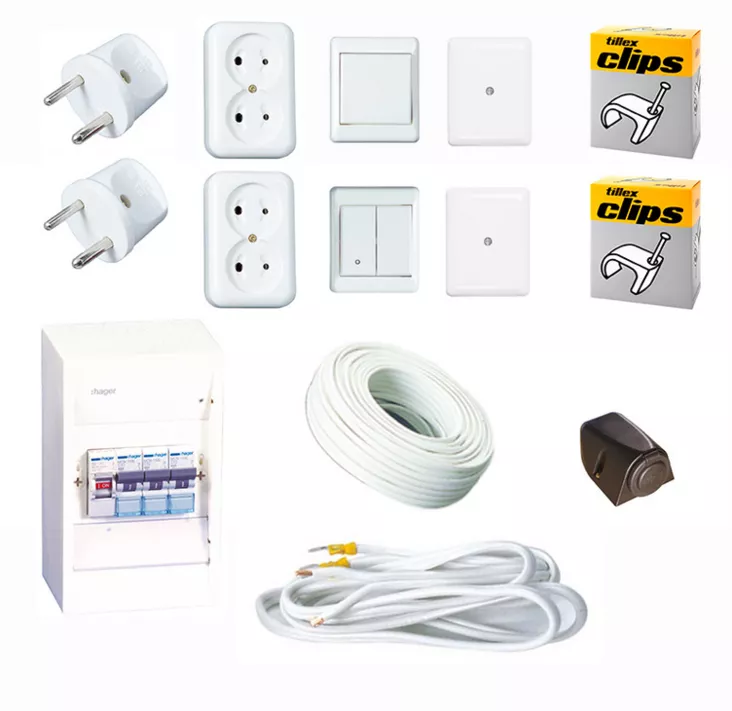 Sunwind 12V Asennuspaketti - Mökkisähkö asennustarvikkeet - 112848R - 1