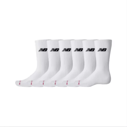 New Balance Everyday Crew socks 6-pack - Urheilusukat - LAS51296_WT - 1